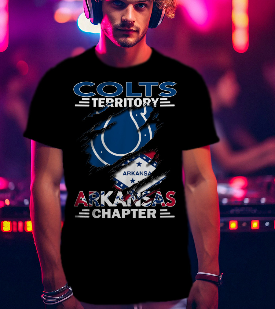 Colts Territory Arkansas Chapter NFL Supporters T-Shirt