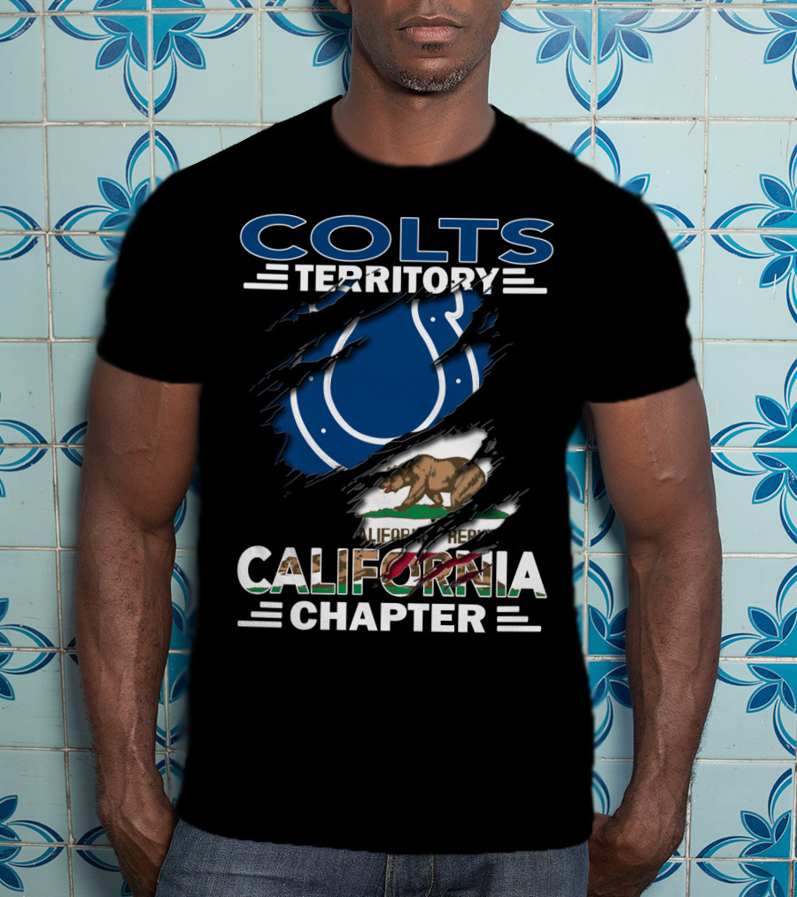 Colts Territory California Chapter Flag Bear T-Shirt