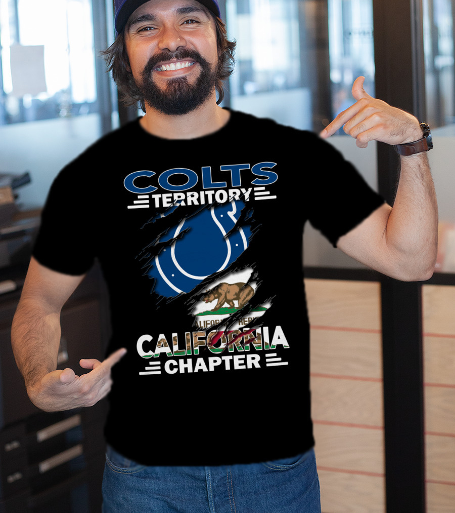 Colts Territory California Chapter Flag Bear T-Shirt