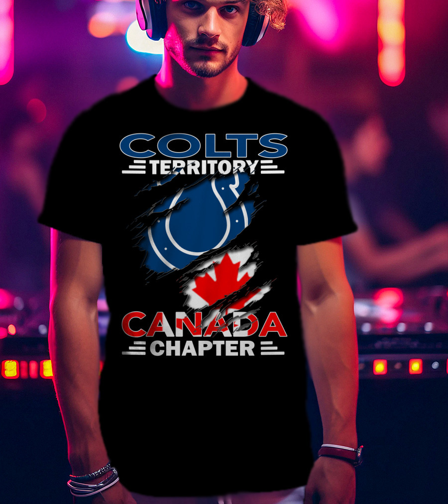Colts Territory Canada Chapter Flag T-Shirt