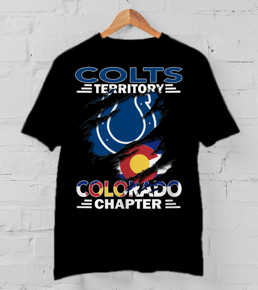 Colts Territory Colorado Chapter Denver Broncos Colts Fan Group T-Shirt
