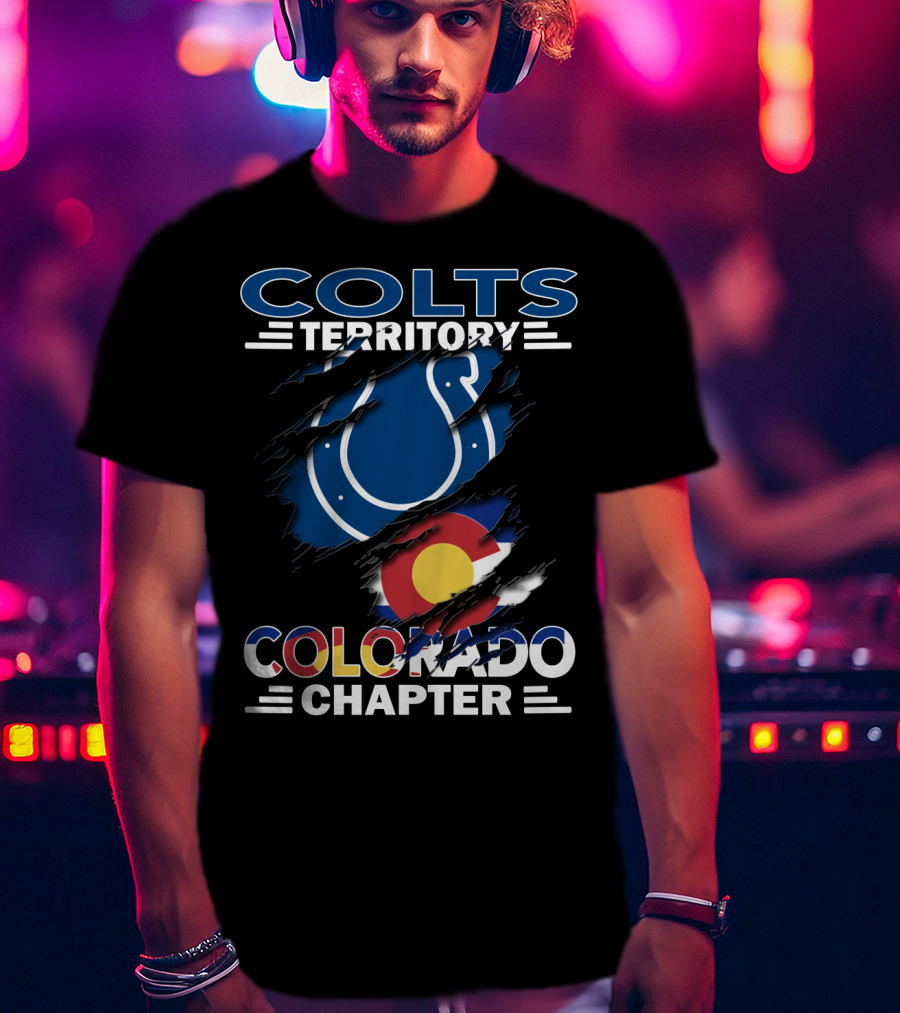 Colts Territory Colorado Chapter Denver Broncos Colts Fan Group T-Shirt