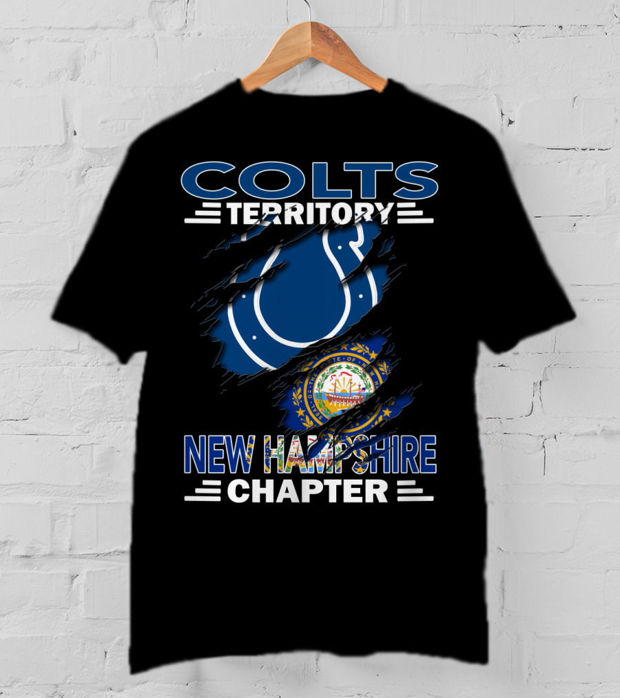 Colts Territory New Hampshire Chapter State Seal Integration T-Shirt