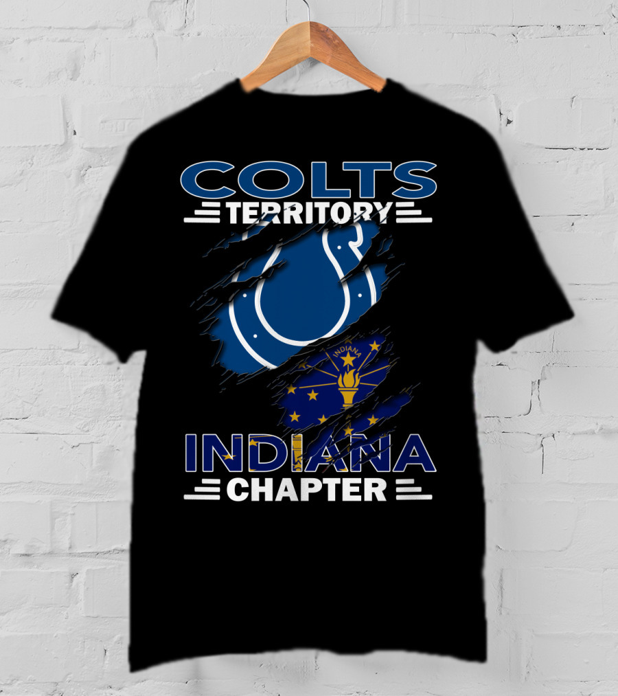Colts Territory Indiana Chapter NFL Fan Support T-Shirt