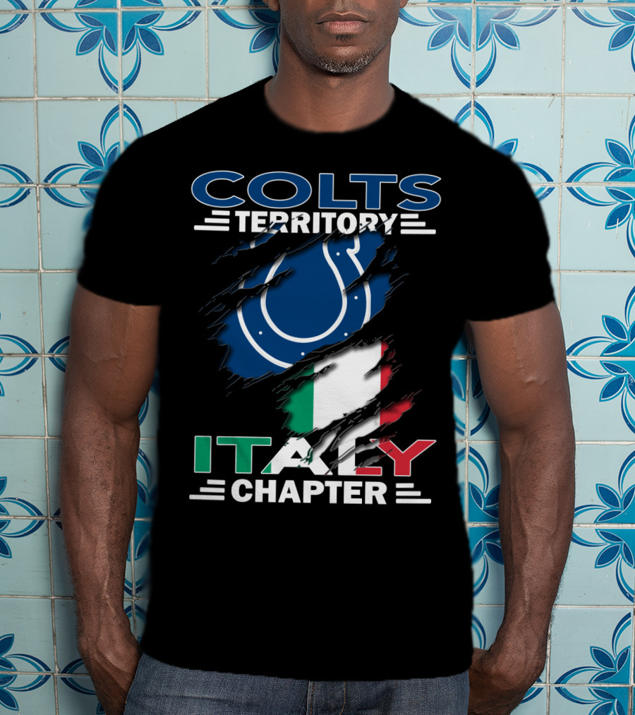 Colts Territory Italy Chapter Indianapolis Colts Italian Fan Club T-Shirt