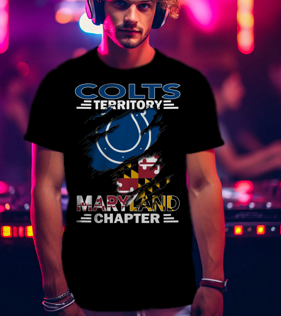 Colts Territory Maryland Chapter Maryland Flag T-Shirt