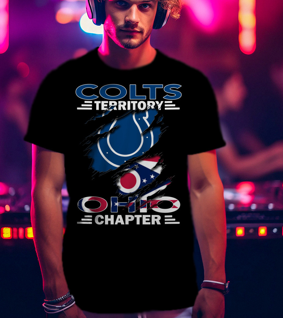 Colts Territory Ohio Chapter Flag And Symbol Integration T-Shirt
