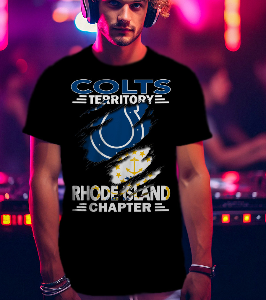 Colts Territory Rhode Island Chapter Flag Iconic T-Shirt