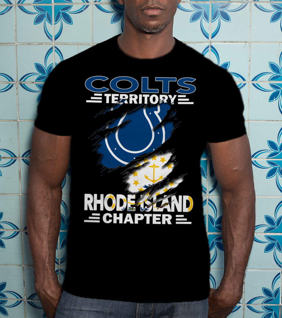 Colts Territory Rhode Island Chapter Flag Iconic T-Shirt