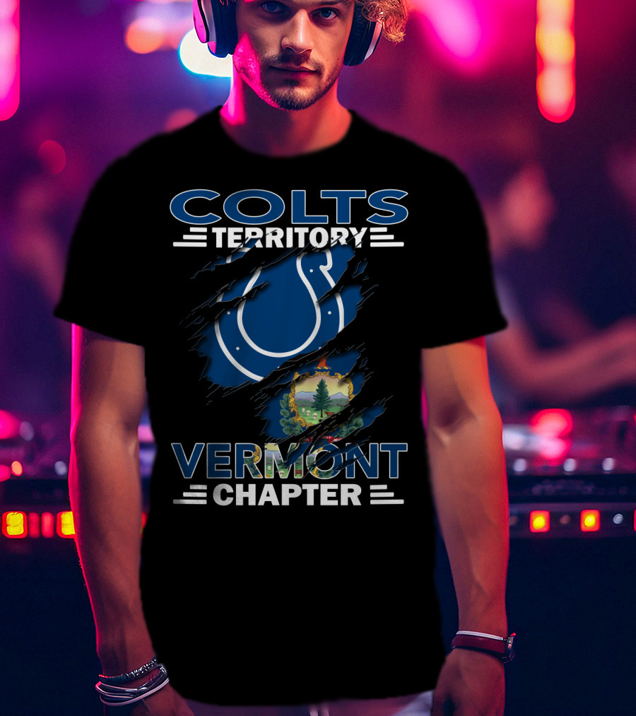 Colts Territory Vermont Chapter Logo With State Emblem T-Shirt