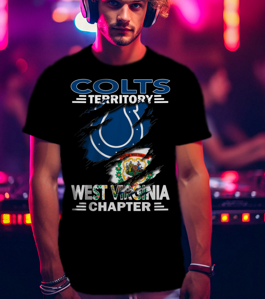 Colts Territory Indianapolis Colts West Virginia Chapter State Pride T-Shirt