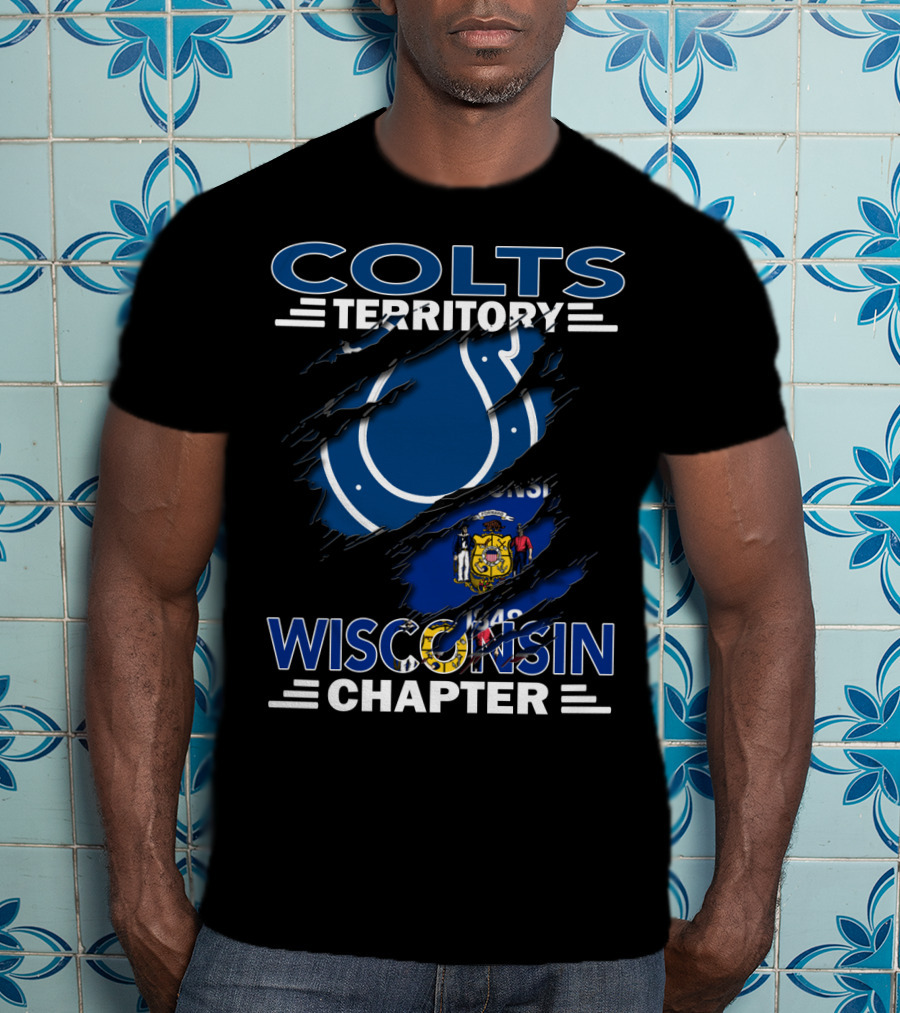 Colts Territory Wisconsin Chapter Flag And Horseshoe T-Shirt