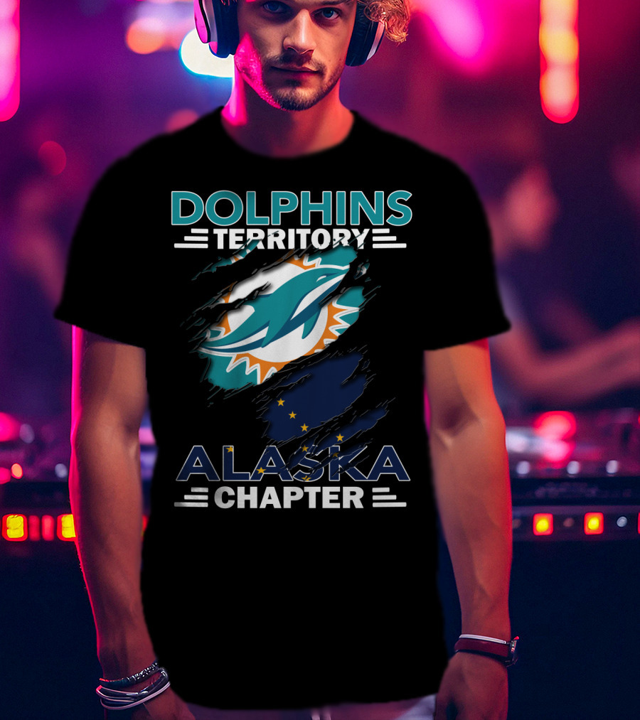 Dolphins Territory Alaska Chapter Miami Dolphins Fan Club T-Shirt