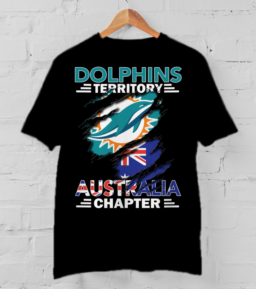 Dolphins Territory Australia Chapter Flag T-Shirt