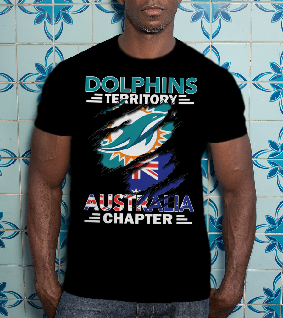 Dolphins Territory Australia Chapter Flag T-Shirt