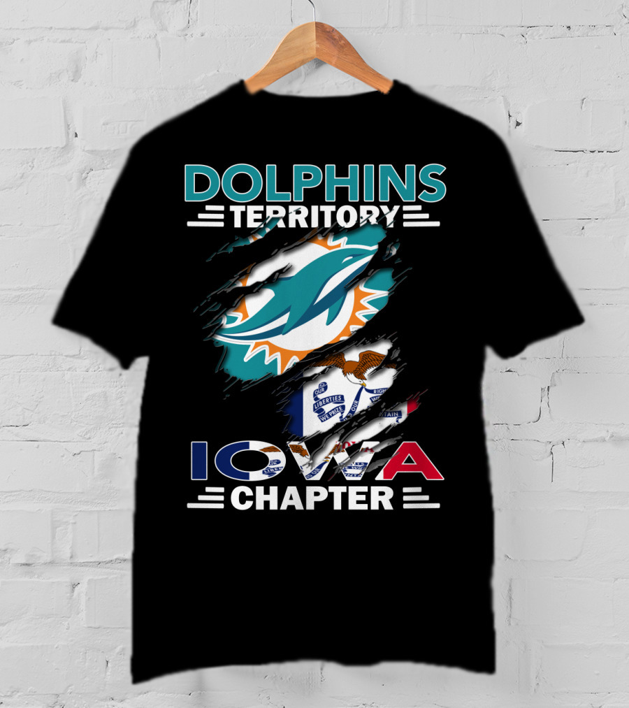 Dolphins Territory Miami Iowa Chapter Fan Club T-Shirt