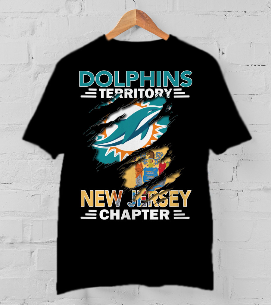 Dolphins Territory New Jersey Chapter NFL Football Fan Club T-Shirt