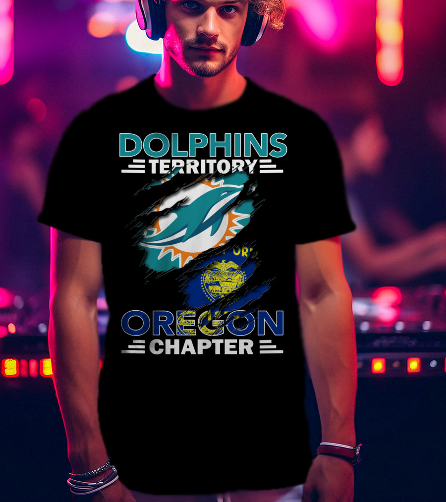 Dolphins Territory Oregon Chapter Miami Dolphins Fan Club T-Shirt