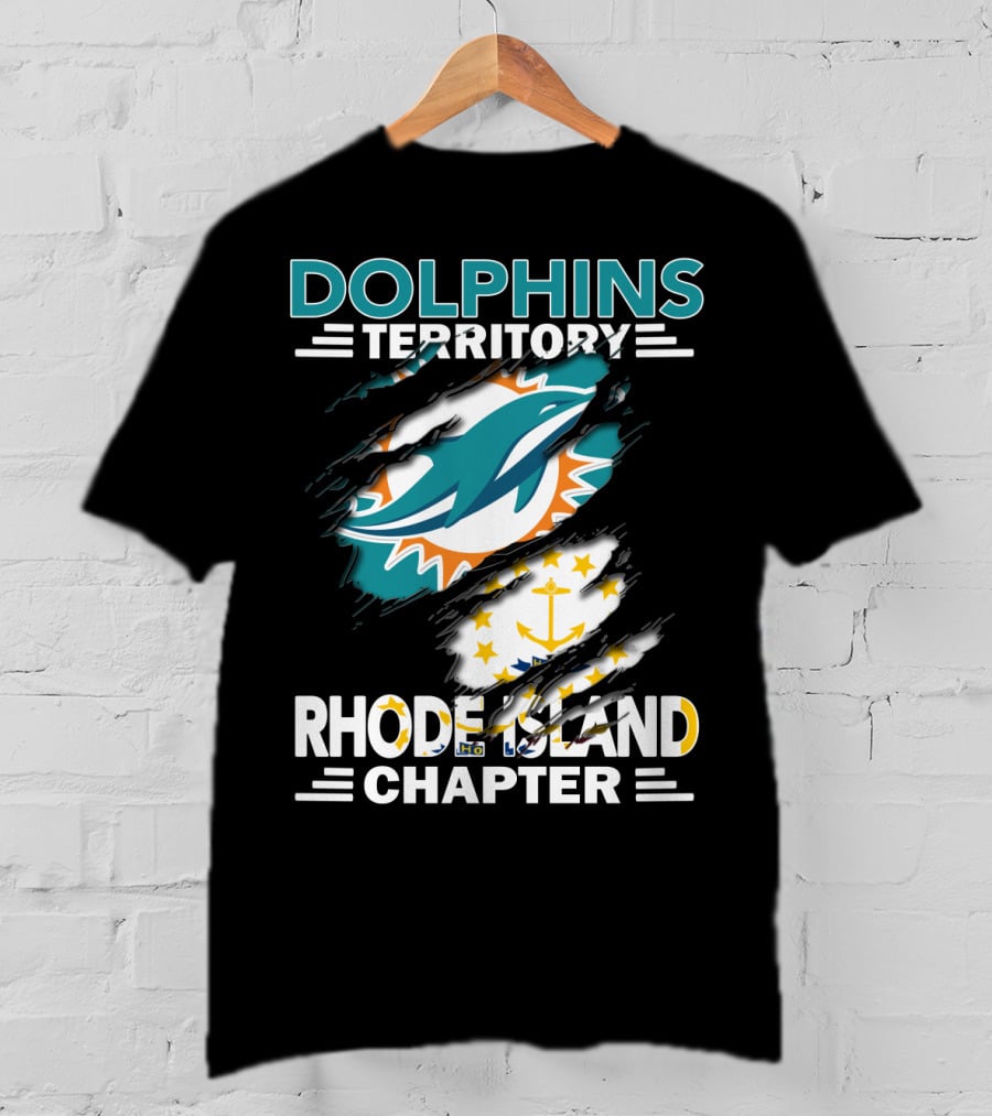 Dolphins Territory Rhode Island Chapter Miami Dolphins Fan Group T-Shirt