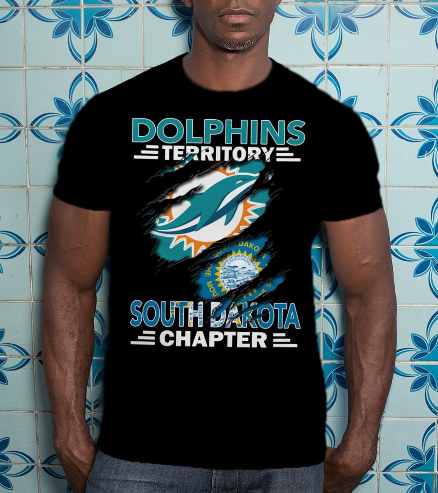 Dolphins Territory South Dakota Chapter Miami Dolphins Fan Club Association T-Shirt