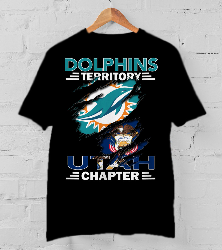 Dolphins Territory Miami Logo Utah Chapter T-Shirt