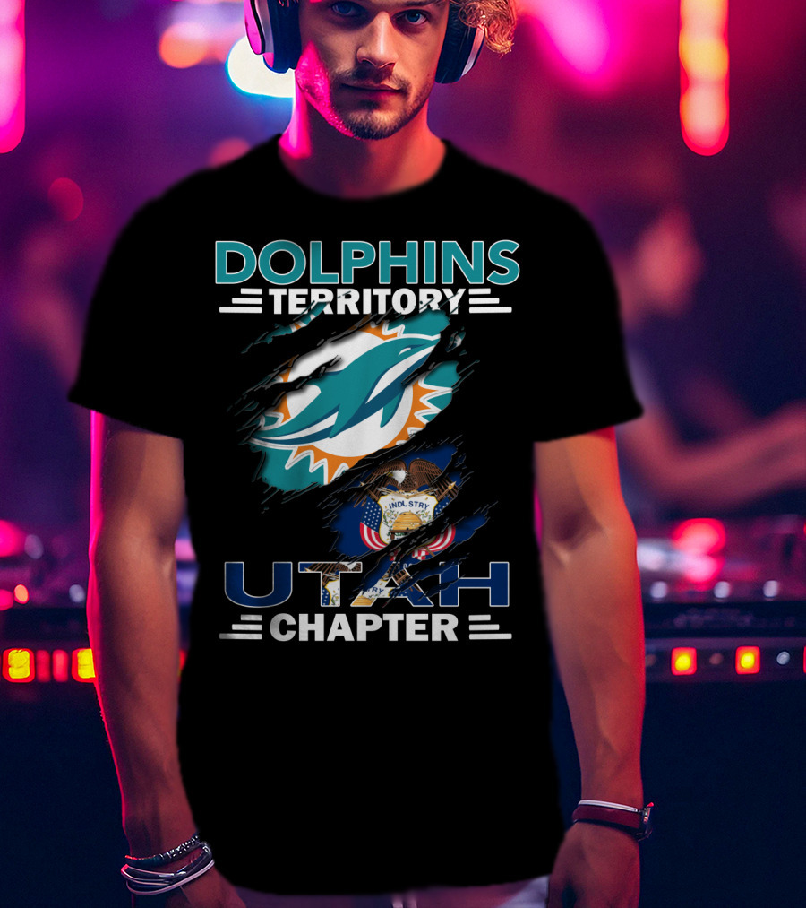 Dolphins Territory Miami Logo Utah Chapter T-Shirt