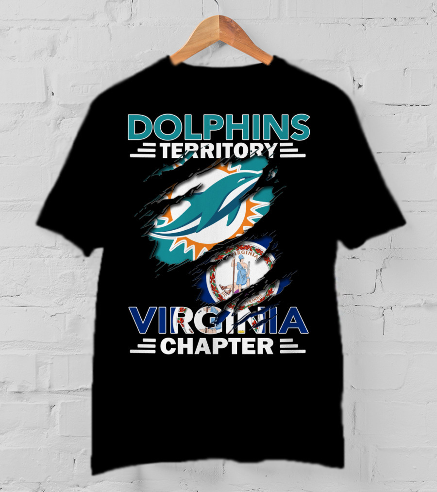 Dolphins Territory Miami Dolphins Virginia Chapter T-Shirt
