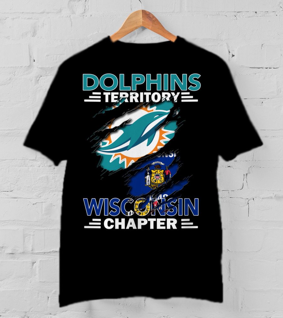 Dolphins Territory Wisconsin Chapter Miami Dolphins Fan Club T-Shirt