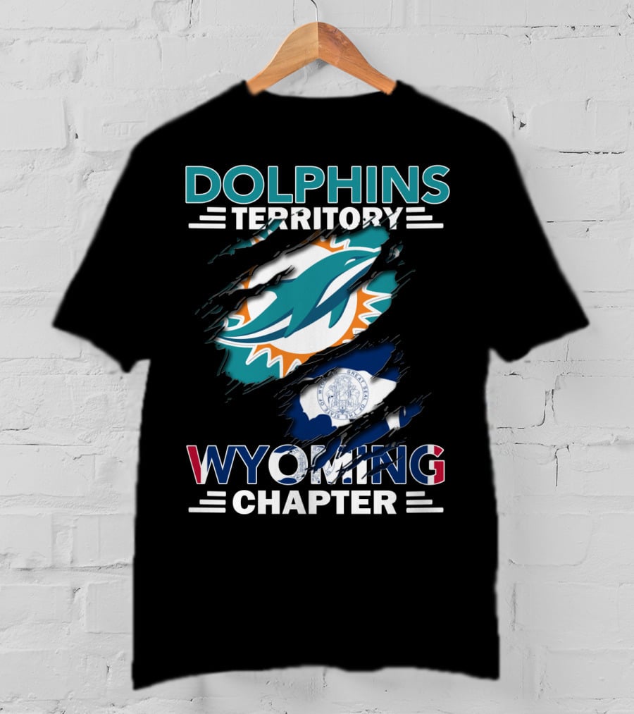 Dolphins Territory Miami Logo Wyoming Chapter T-Shirt