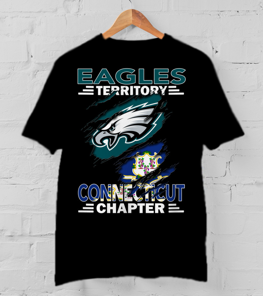 Eagles Territory Connecticut Chapter Fan Club Logo Banner T-Shirt
