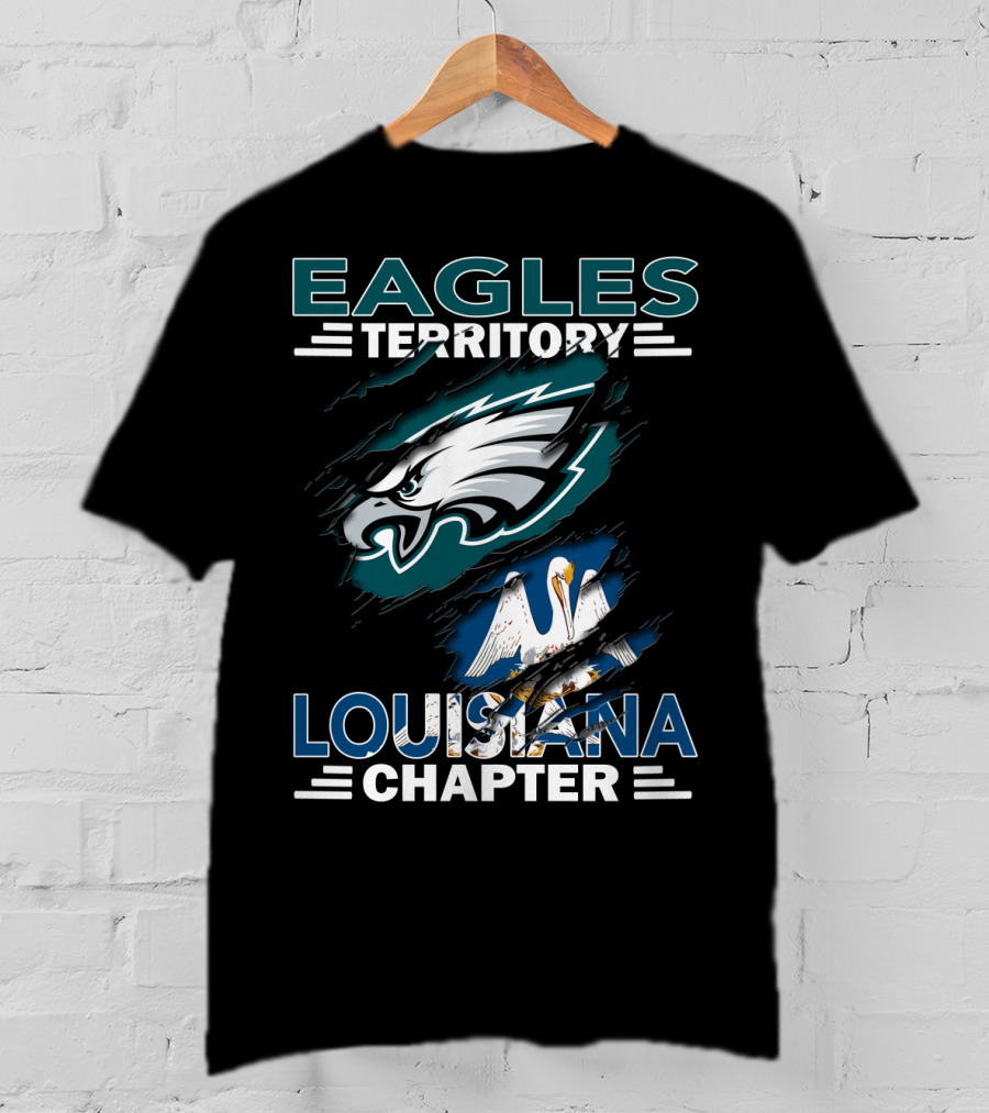 Eagles Territory Louisiana Chapter Philadelphia Nfl Football Fan Club T-Shirt