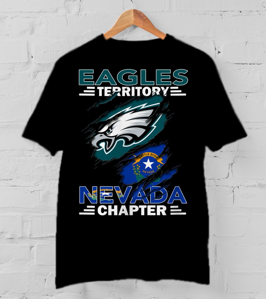 Eagles Territory Nevada Chapter Battle Born Nevada Flag T-Shirt