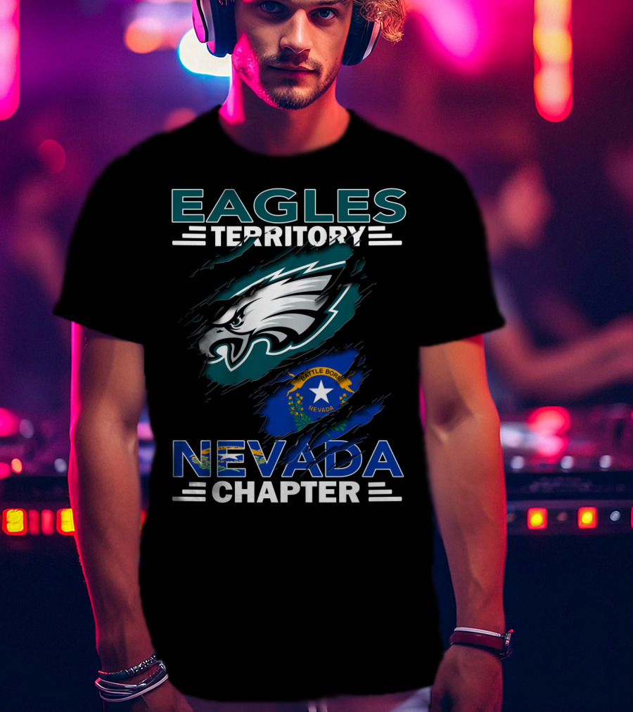 Eagles Territory Nevada Chapter Battle Born Nevada Flag T-Shirt