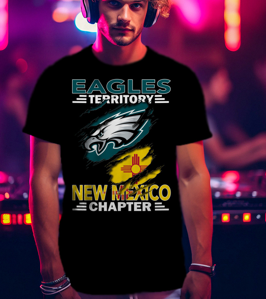 Eagles Territory New Mexico Chapter Fan Emblem With Iconic Symbol T-Shirt