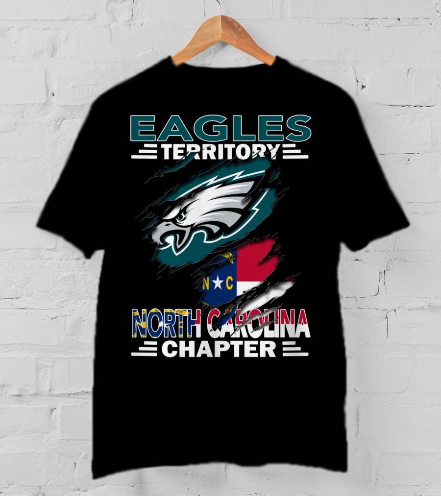 Eagles Territory North Carolina Chapter Philadelphia Eagles Fan Club T-Shirt