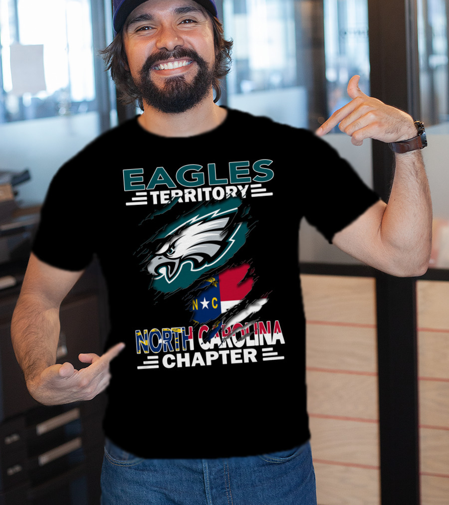 Eagles Territory North Carolina Chapter Philadelphia Eagles Fan Club T-Shirt
