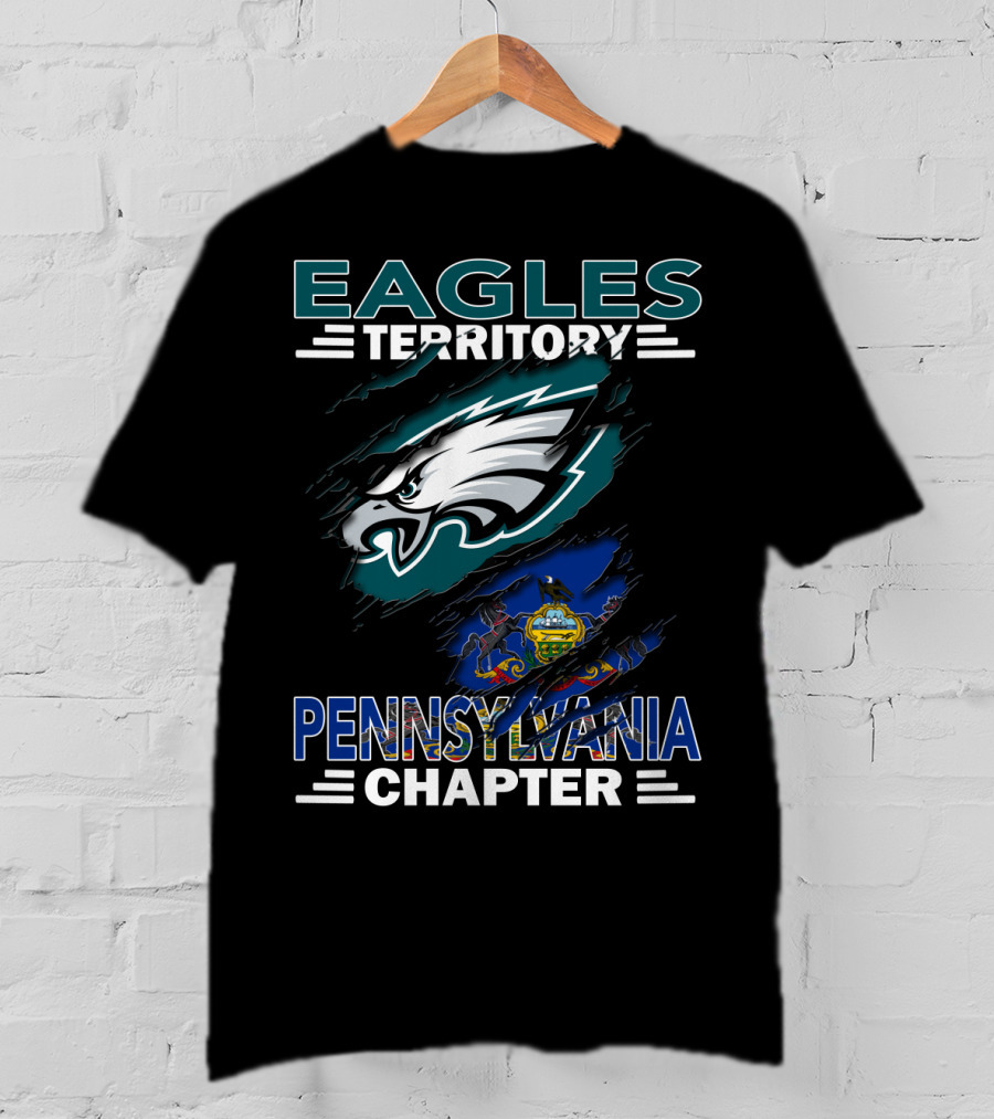 Eagles Territory Pennsylvania Chapter Philadelphia Football T-Shirt