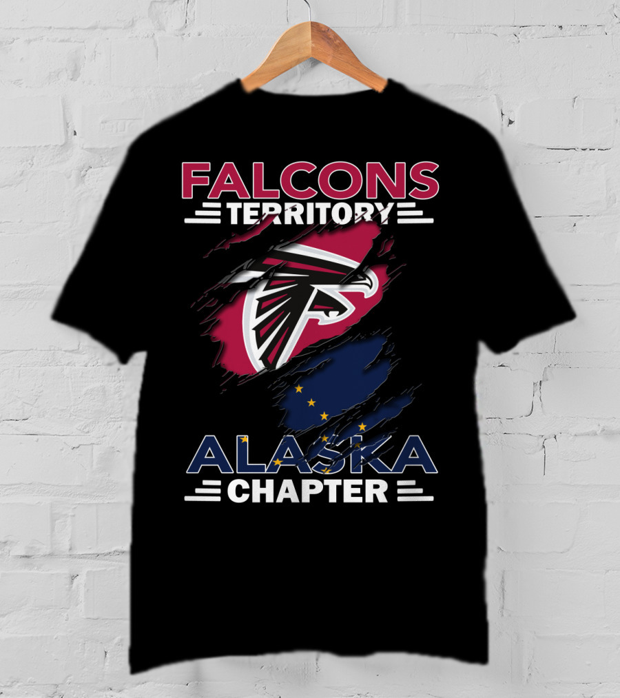 Falcons Territory Alaska Chapter Logo With State Flag Elements T-Shirt
