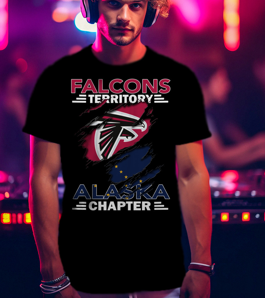 Falcons Territory Alaska Chapter Logo With State Flag Elements T-Shirt