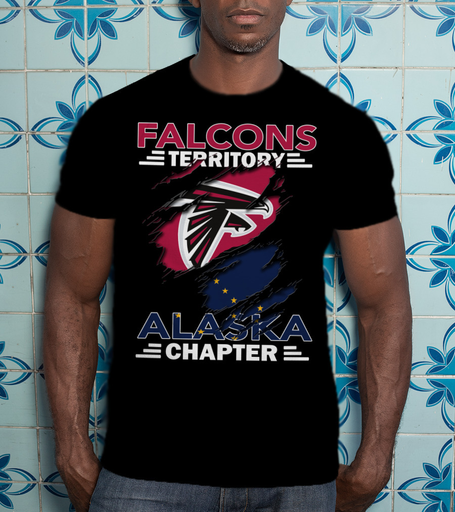 Falcons Territory Alaska Chapter Logo With State Flag Elements T-Shirt