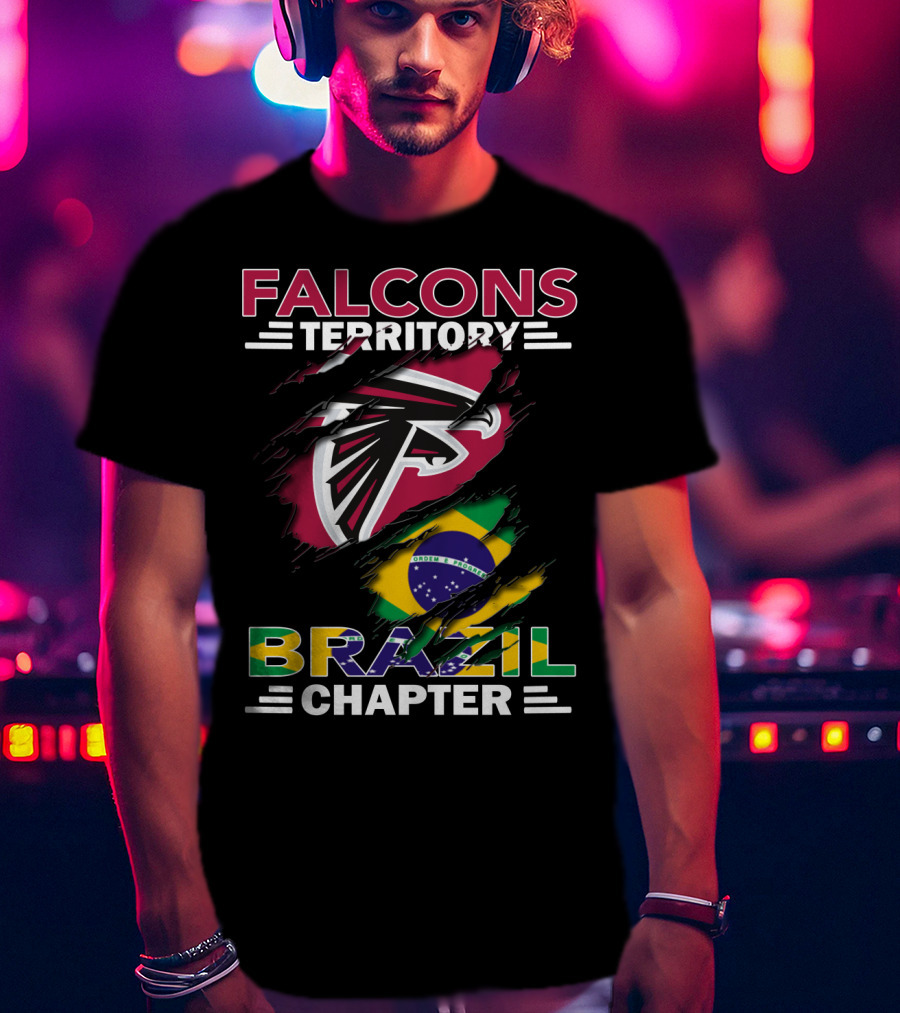 Falcons Territory Brazil Chapter NFL Fan Club South American Division T-Shirt