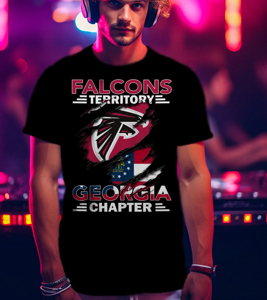 Falcons Territory Georgia Chapter Flag T-Shirt