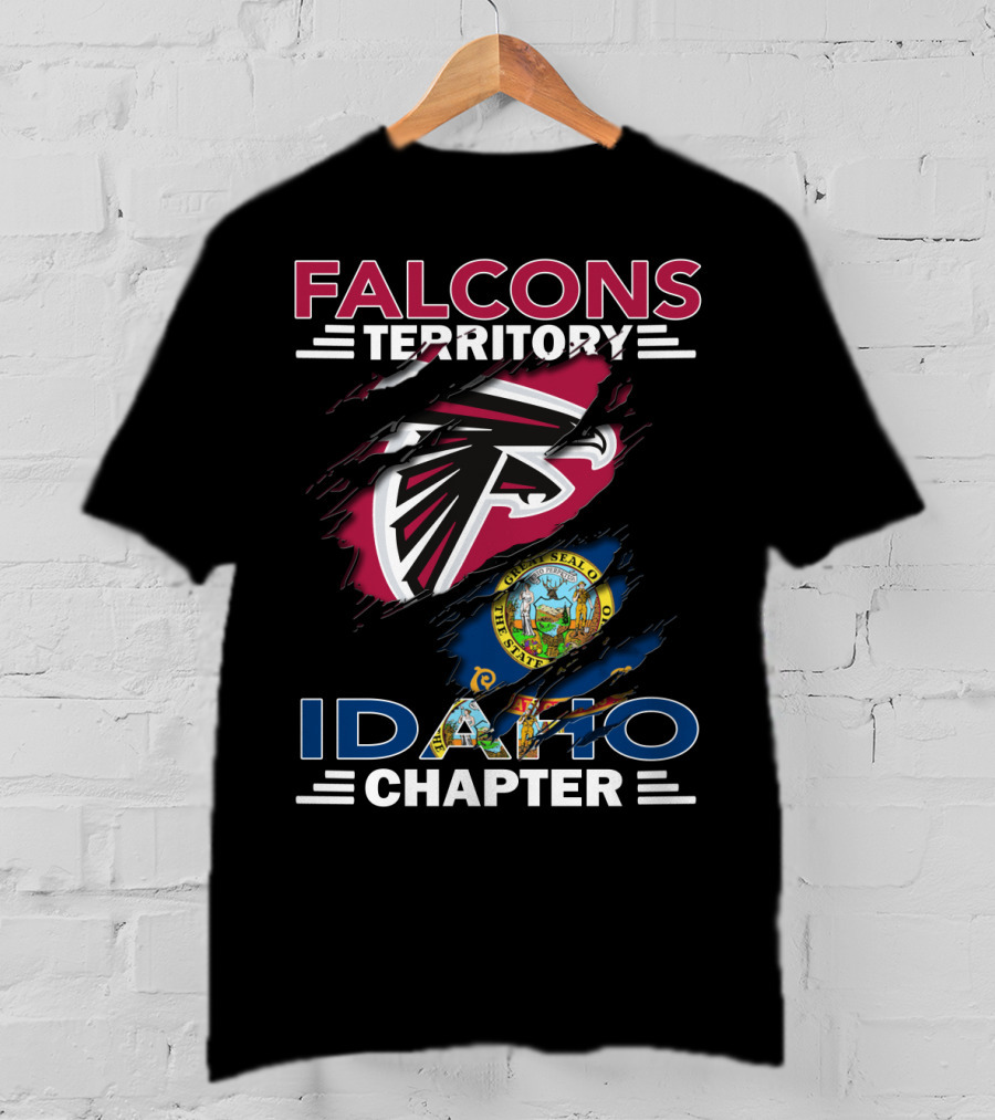 Falcons Territory Idaho Chapter State Pride And Fan Club T-Shirt