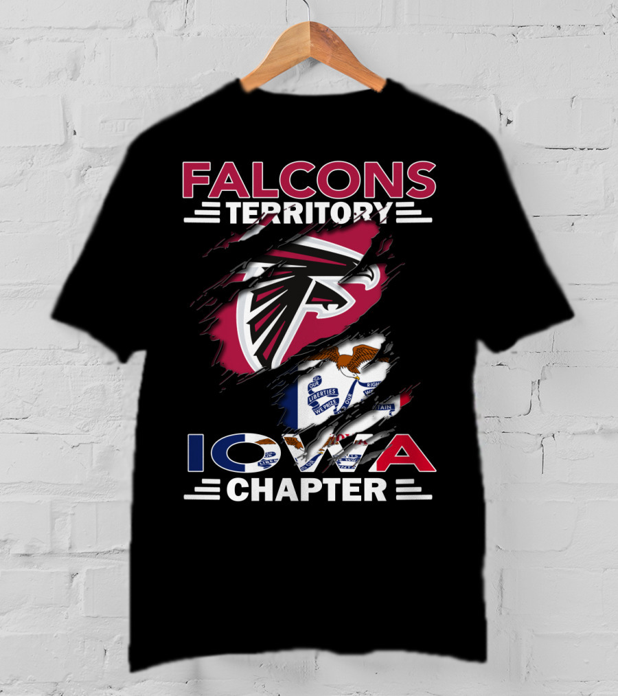 Falcons Territory Iowa Chapter Flag T-Shirt
