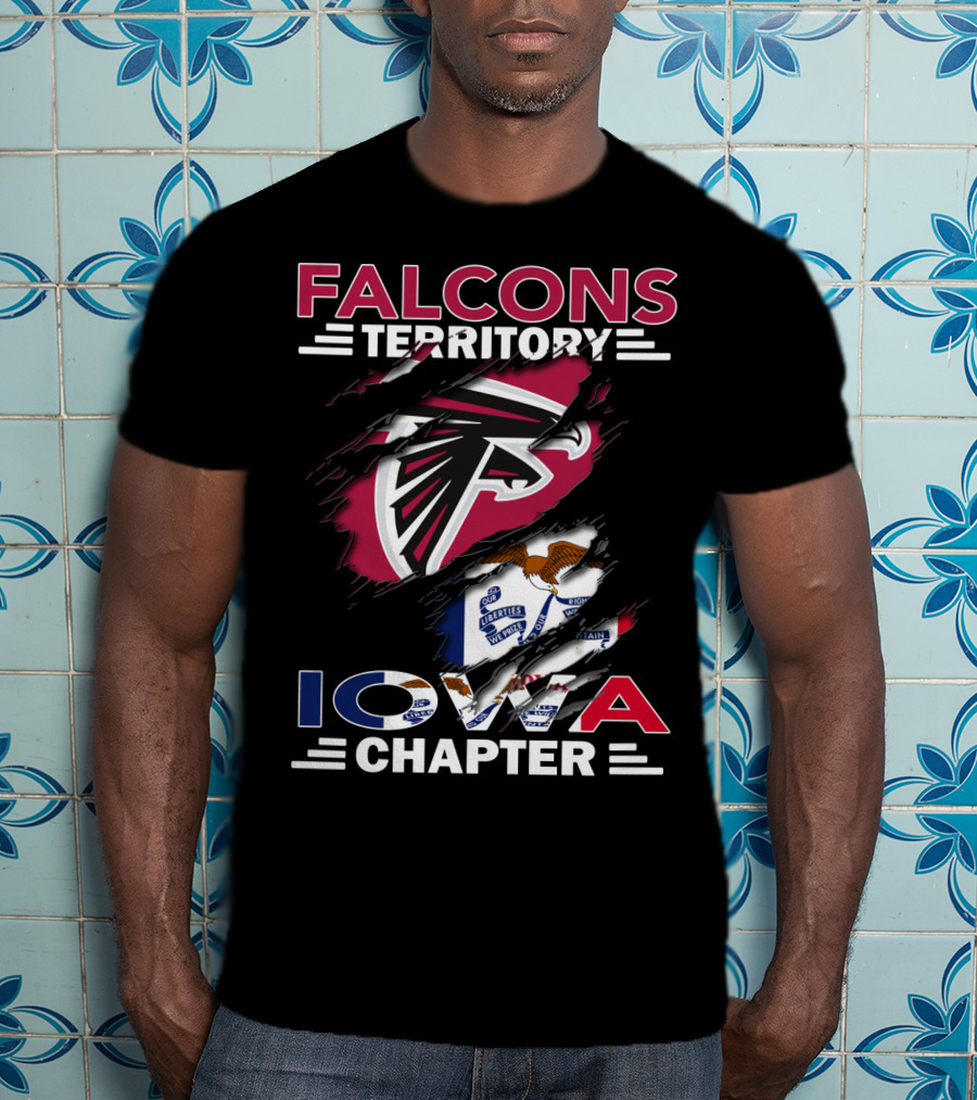 Falcons Territory Iowa Chapter Flag T-Shirt