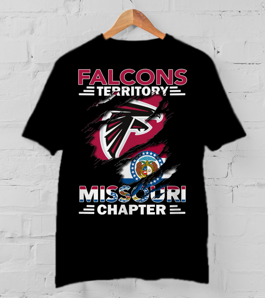 Falcons Territory Missouri Chapter Logo With State T-Shirt