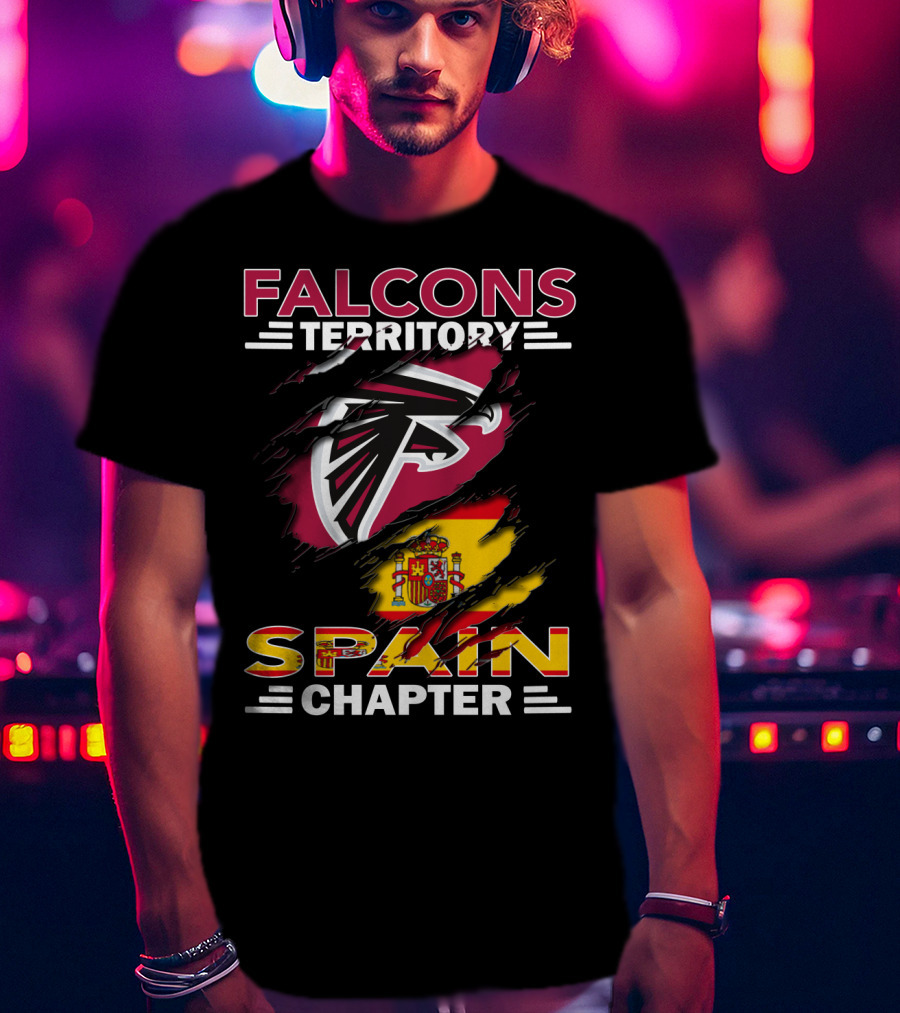 Falcons Territory Spain Chapter Flag T-Shirt