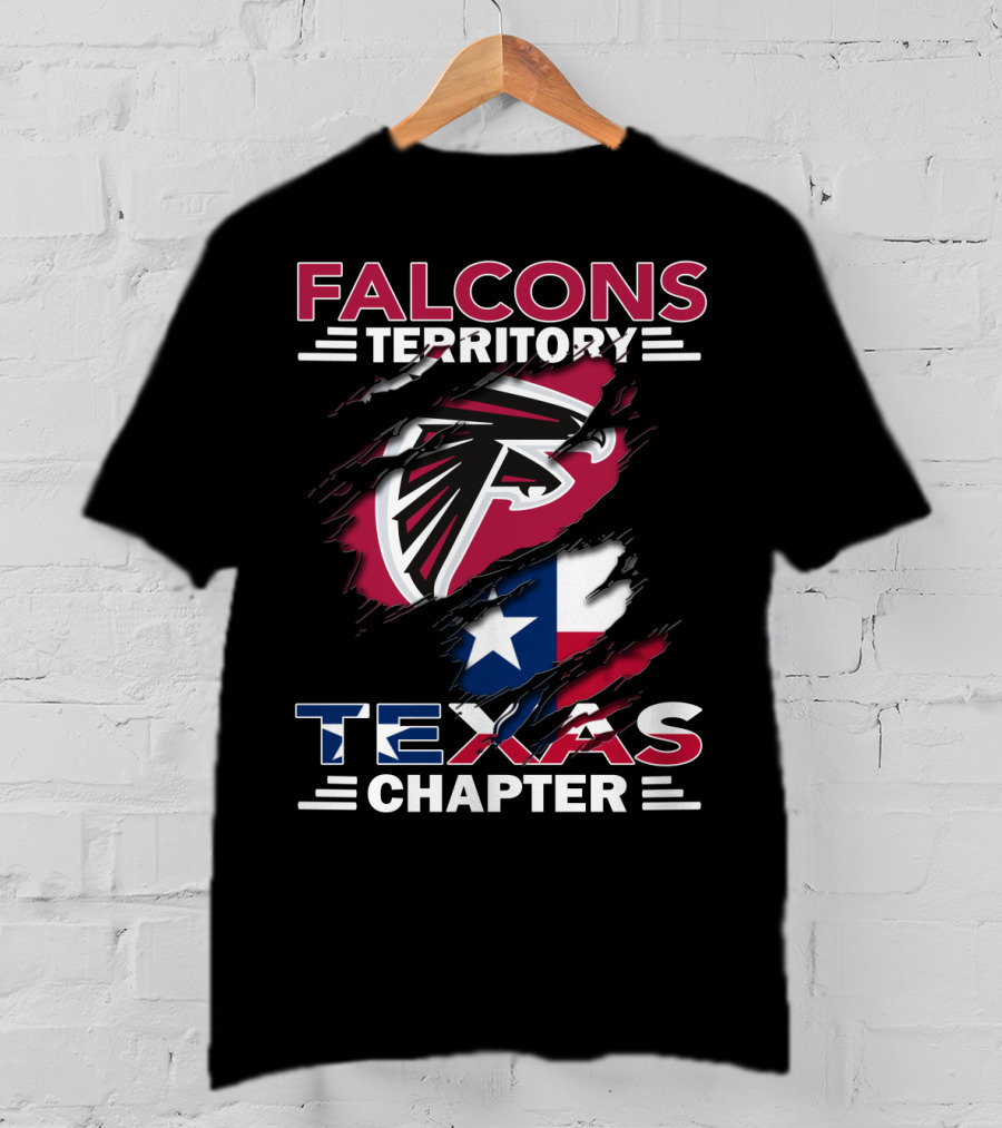 Falcons Territory Texas Chapter Logo With State Flag Elements For Fans T-Shirt