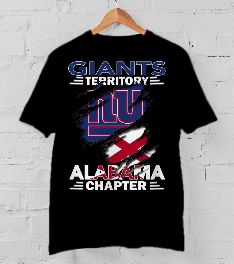 Giants Territory Alabama Chapter New York Football T-Shirt