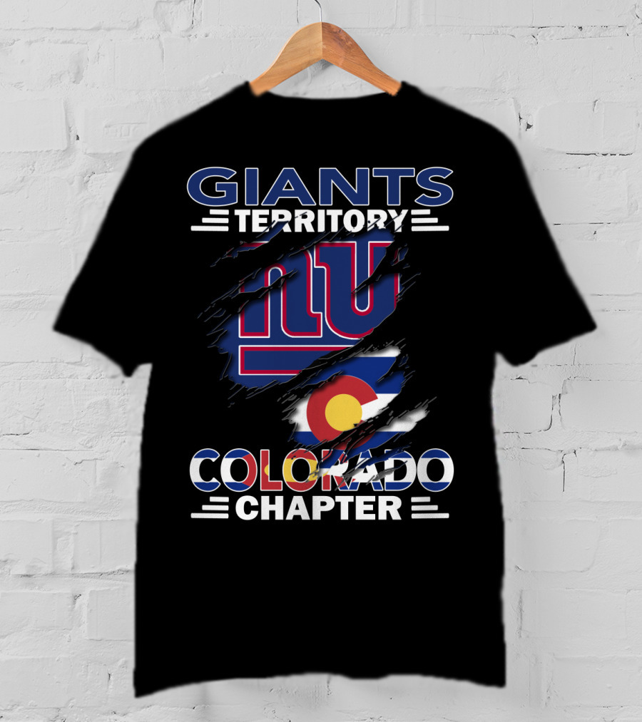 Giants Territory NY Logo Colorado Flag Chapter T-Shirt